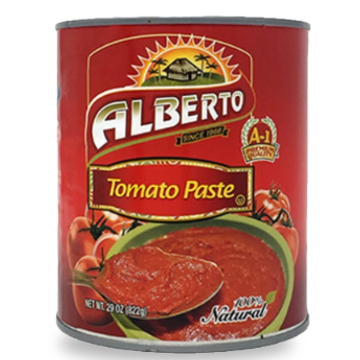 Can of Alberto tomato paste