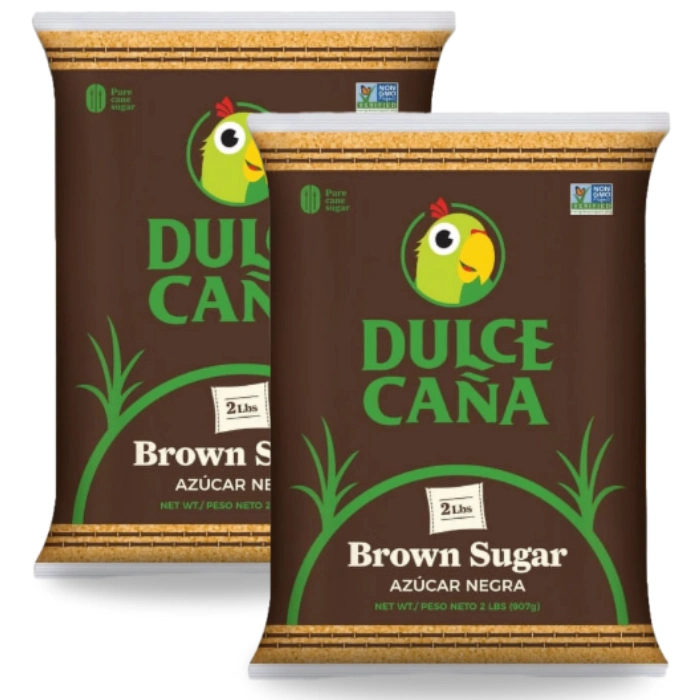 Two bags of Dulce Caña brown sugar